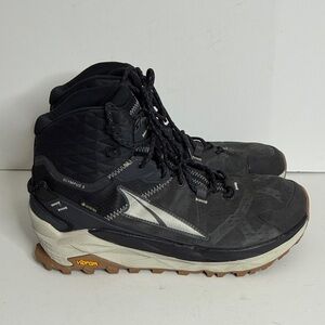 Altra Olympus 5 Hike Mid GTX Boots Mens 11.5 Black Gray Hiking Waterproof